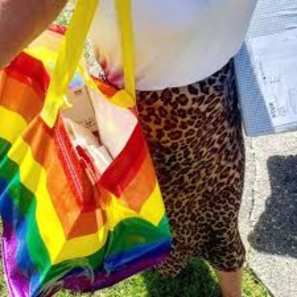 IKEA STORSTOMMA Large Rainbow Pride Shopping Bag - Picture 2 of 2